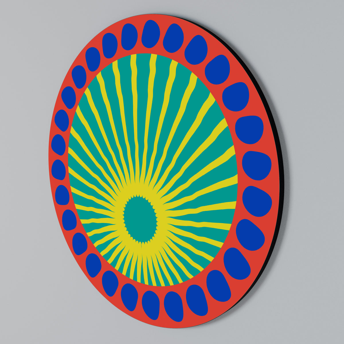 SHIMMER SPECTRUM Round Wall Art