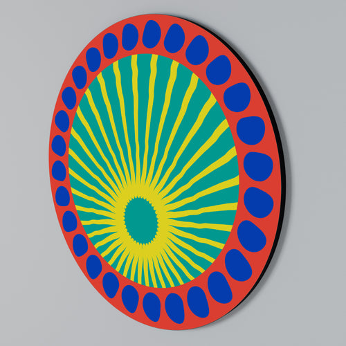 SHIMMER SPECTRUM Round Wall Art