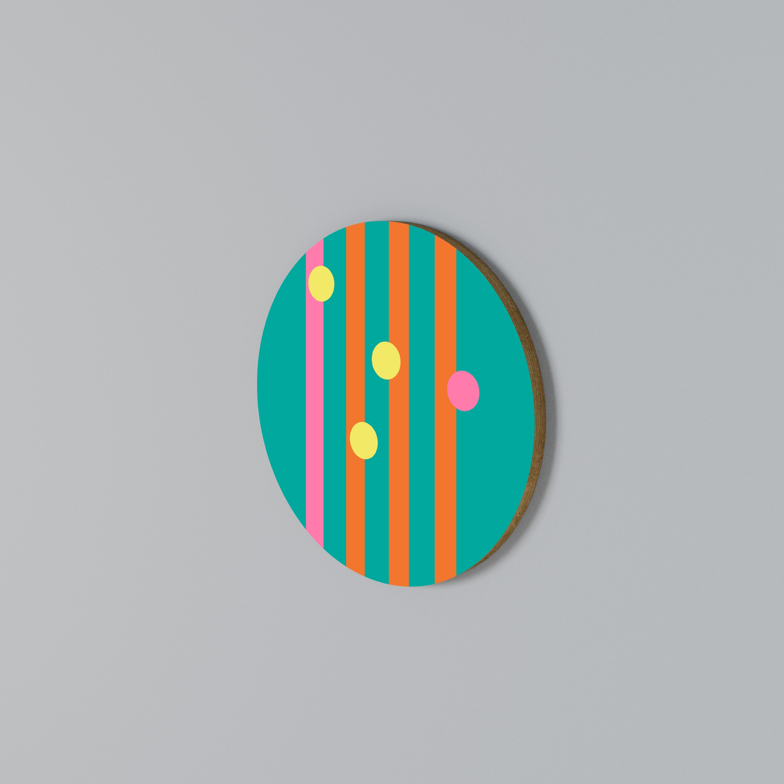 SOMEWHERE IN BETWEEN Round Wall Art