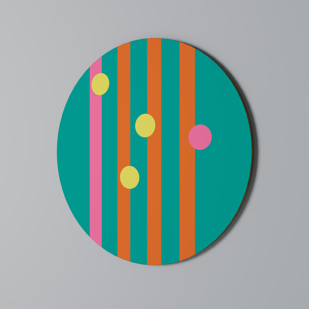 Art mural rond SOMEWHERE IN BETWEEN