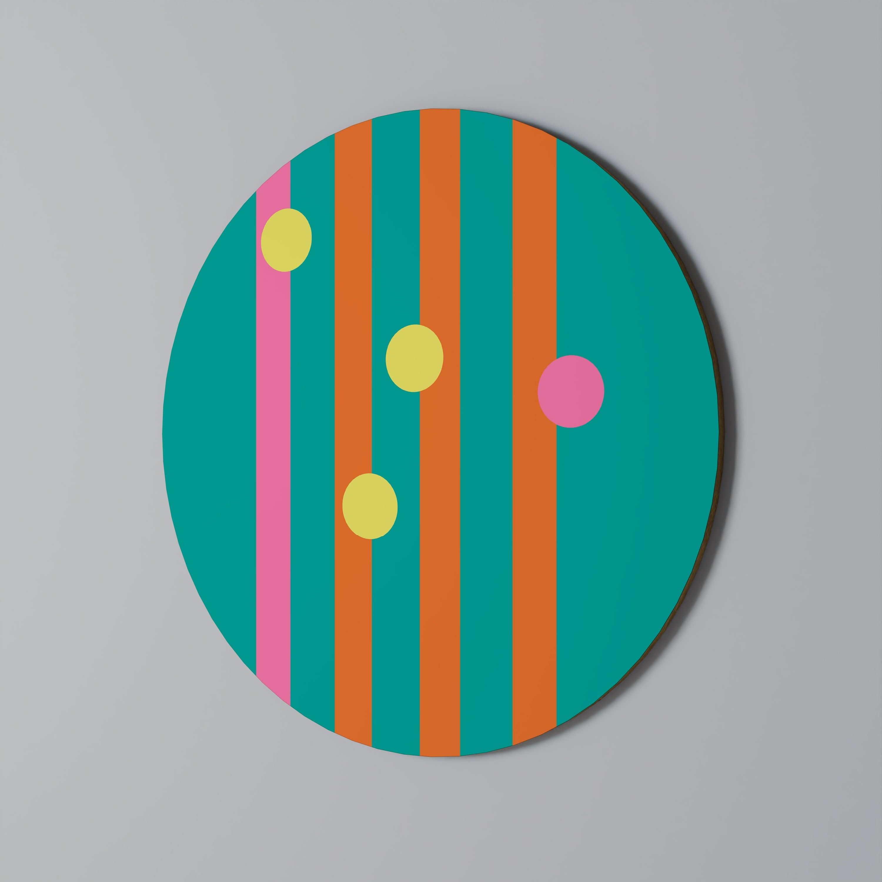 Art mural rond SOMEWHERE IN BETWEEN