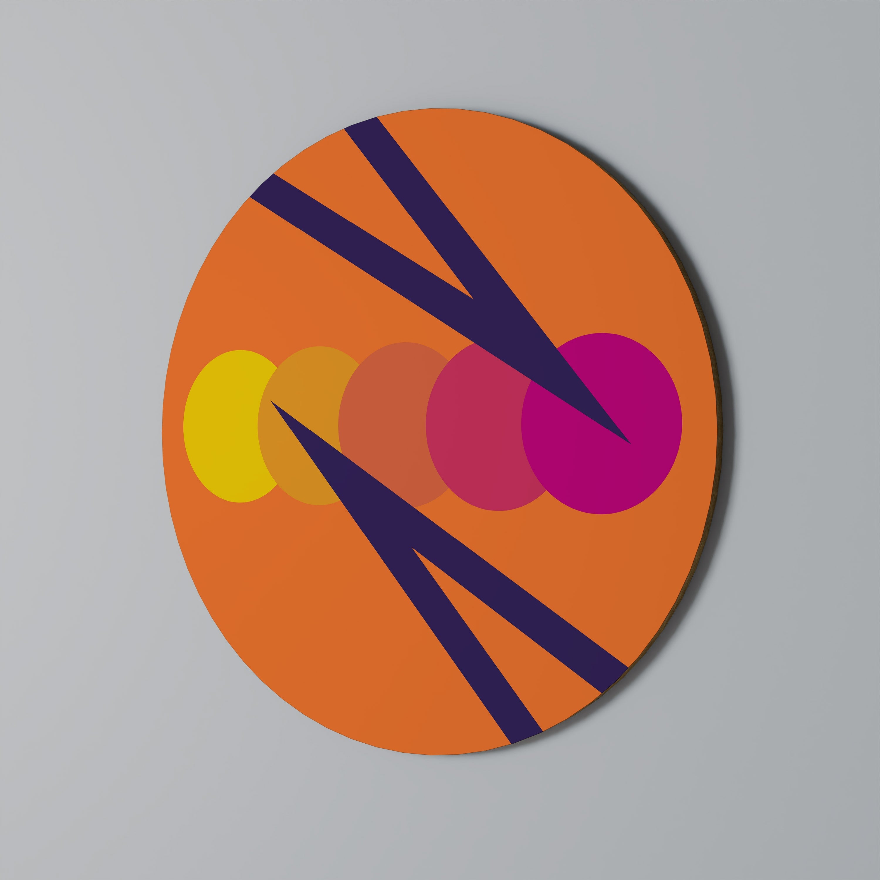 Décoration murale ronde ON THE DOT BLADE