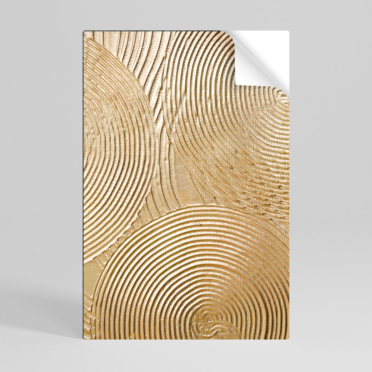GOLDEN WAVES UNFOLD Peel and Stick Vertical Poster