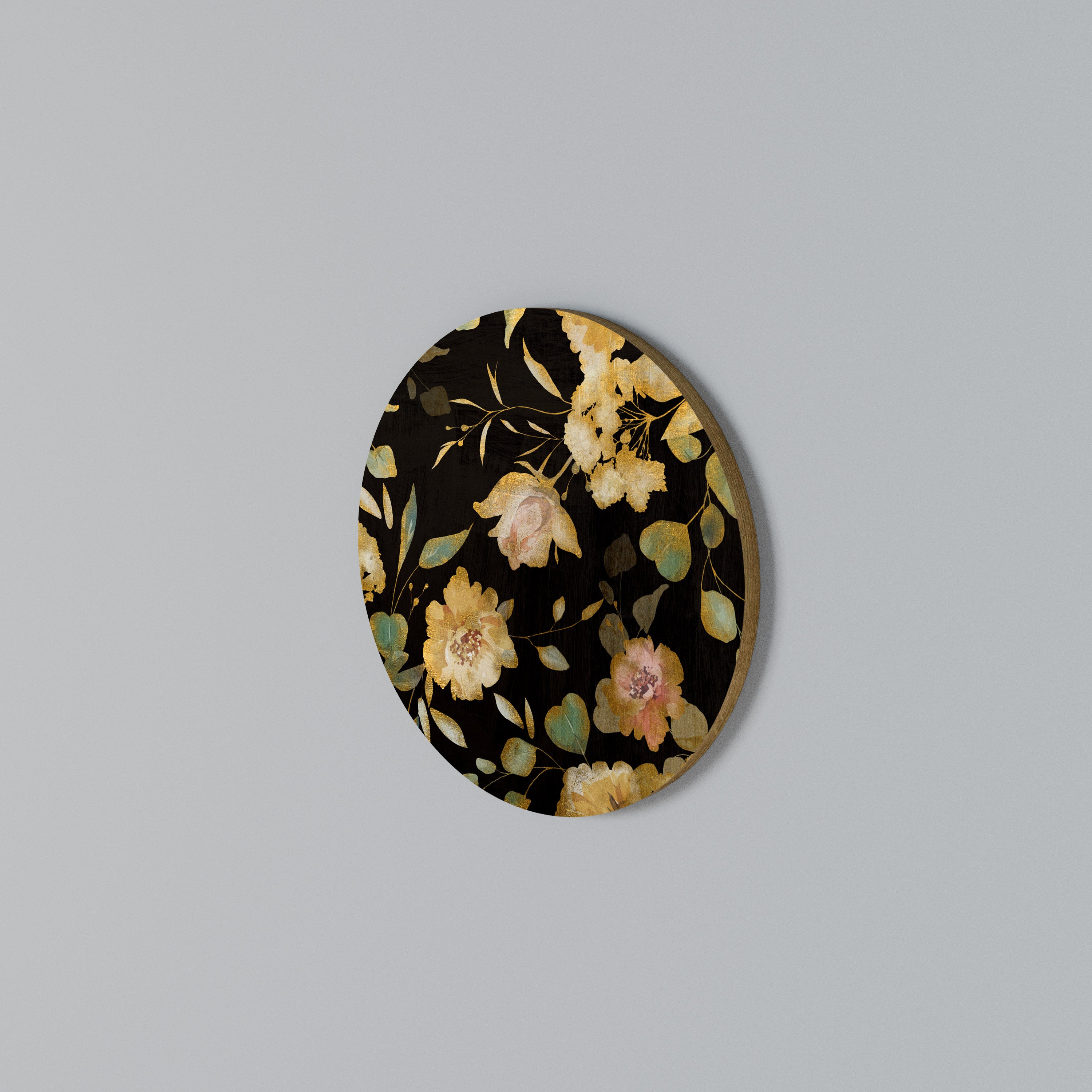 MODEST FLORAL Round Wall Art