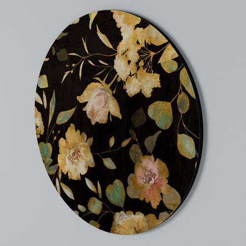 MODEST FLORAL Round Wall Art