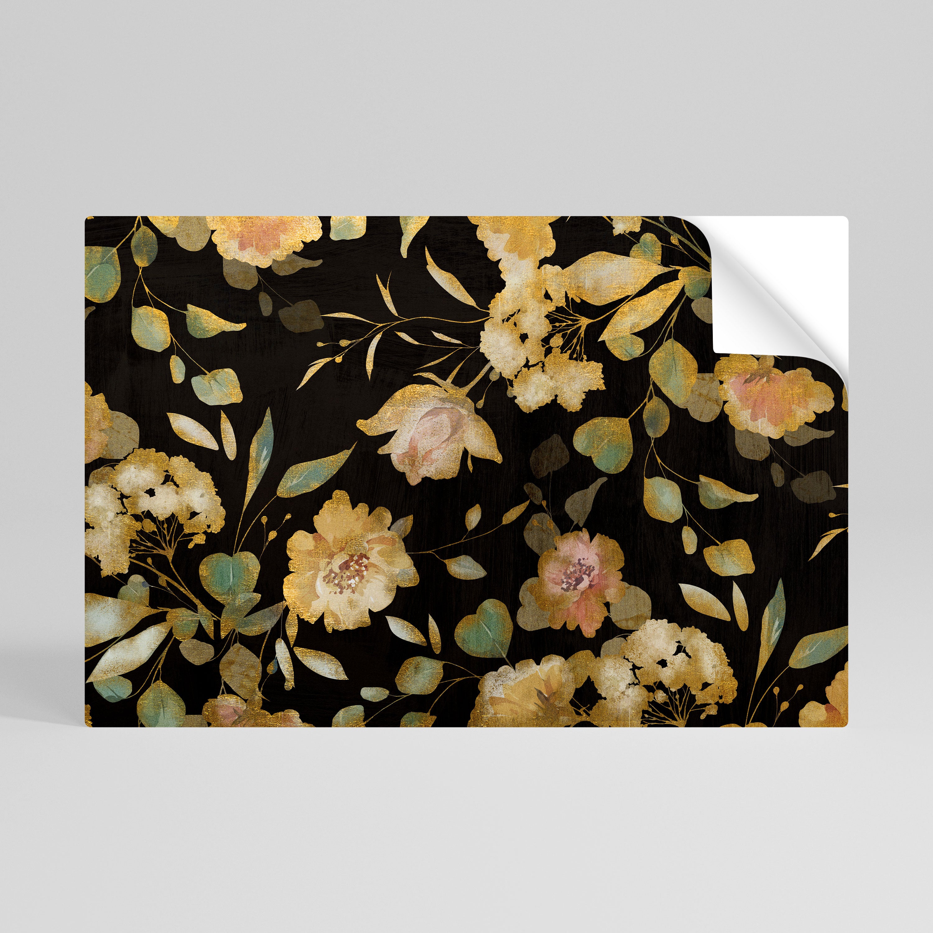 MODEST FLORAL Peel and Stick Horizontal Poster