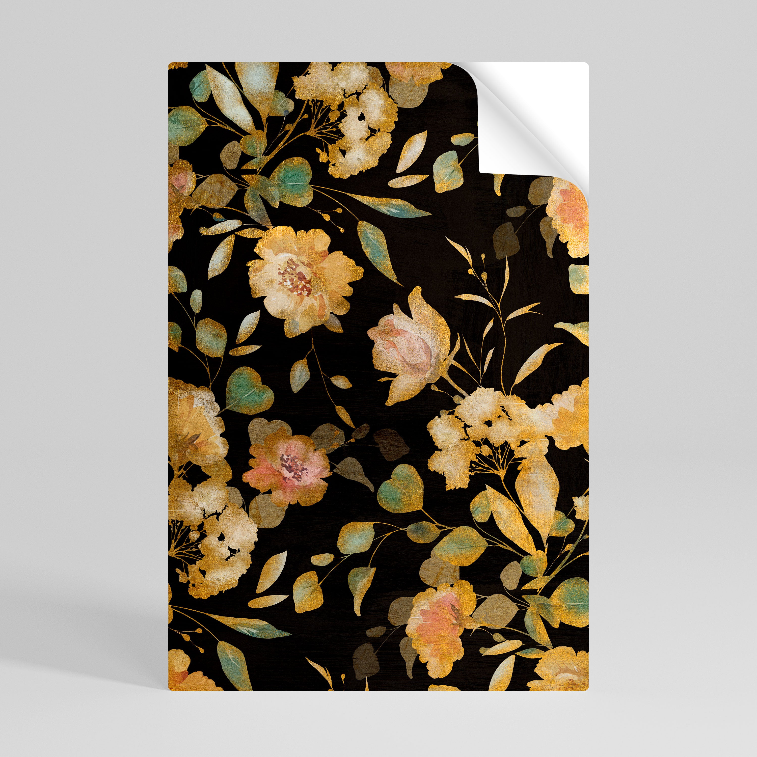MODEST FLORAL Peel and Stick Vertical Poster