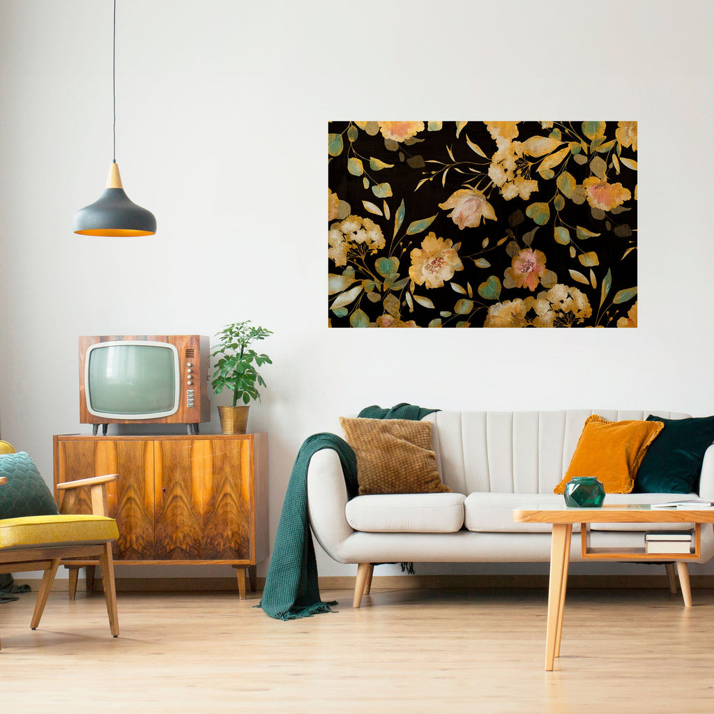 Affiche horizontale autocollante MODEST FLORAL