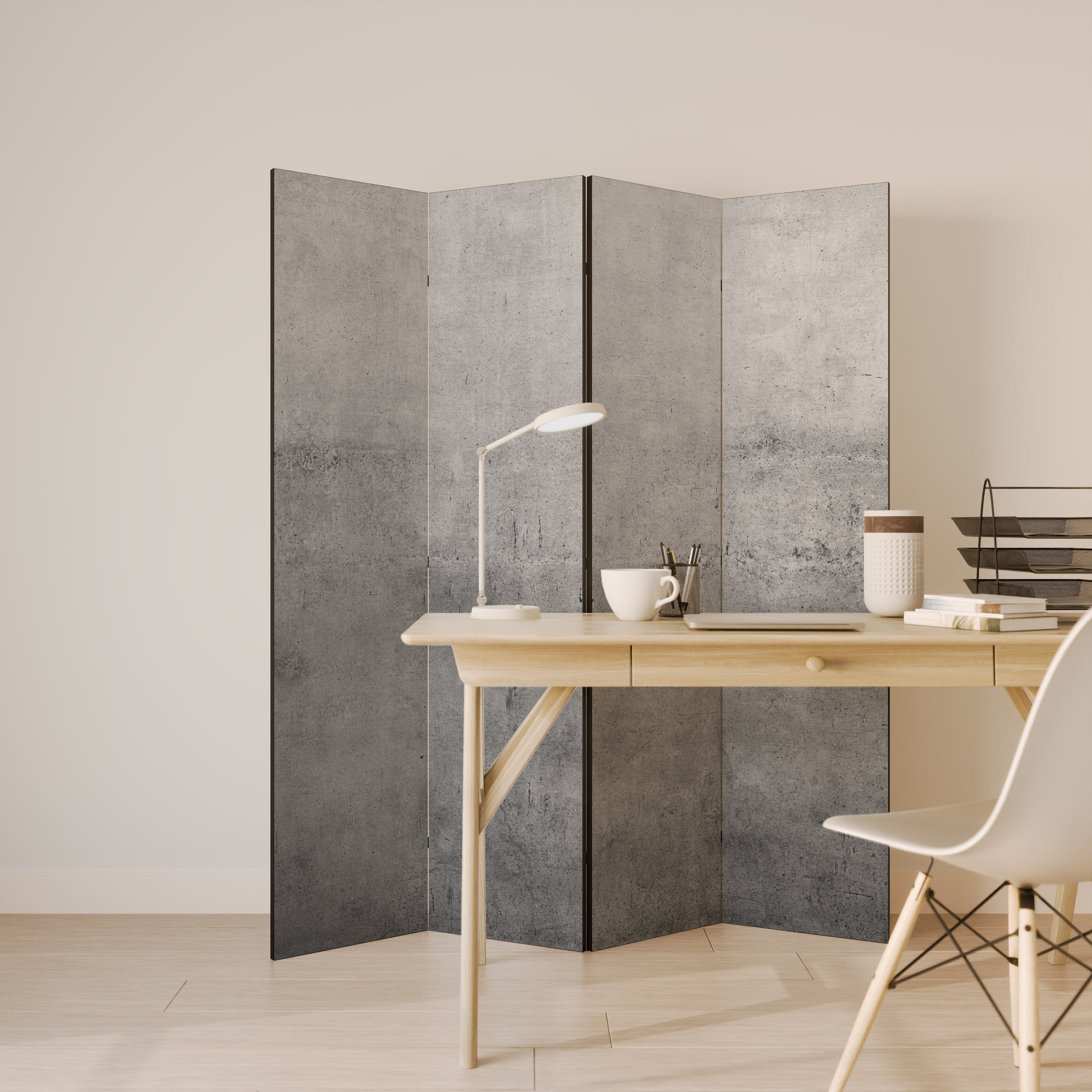 SUBTLE SHADOWS DISPLAY 4-Panel Room Divider
