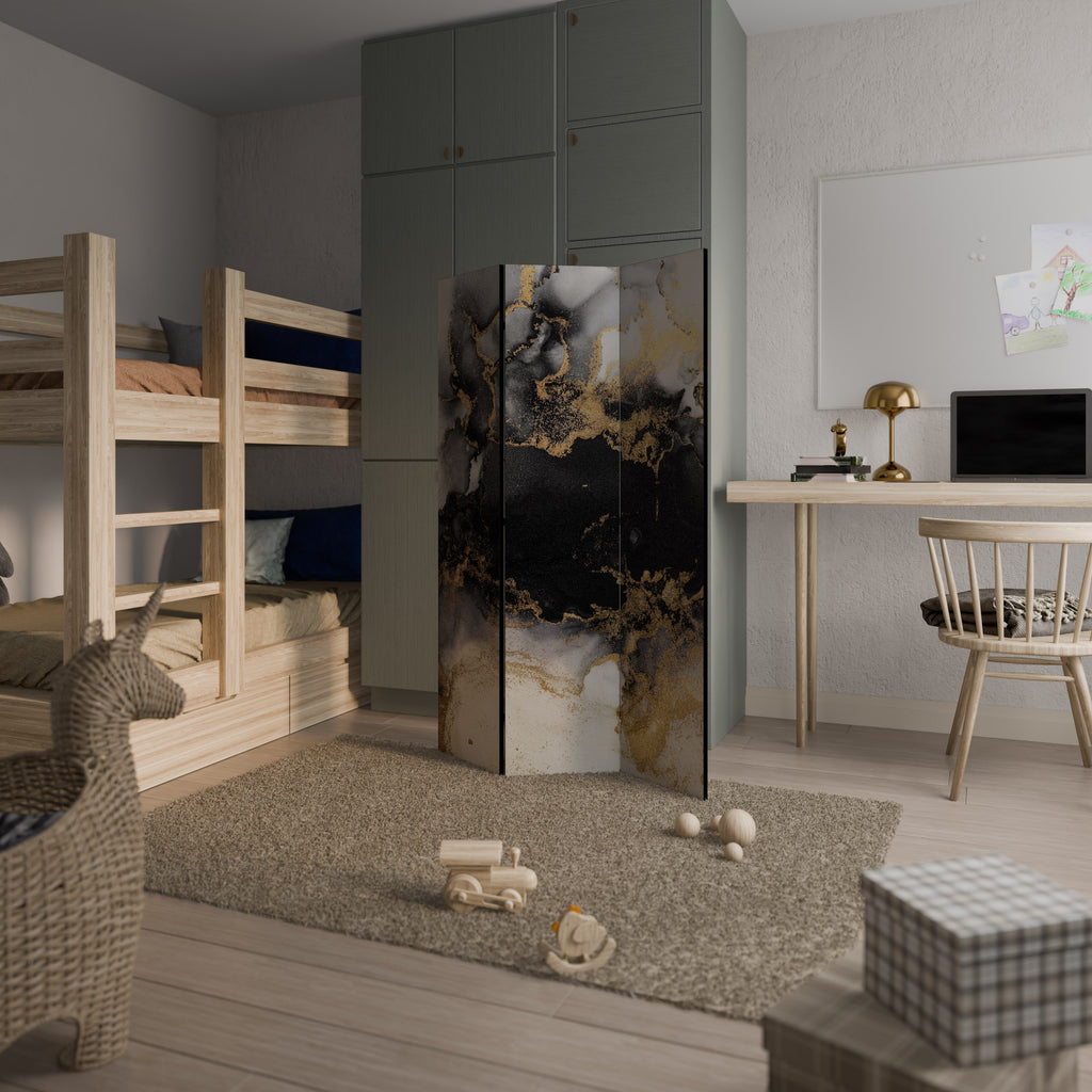 MARBLE OF TOMMORROW 3-Panel Room Divider