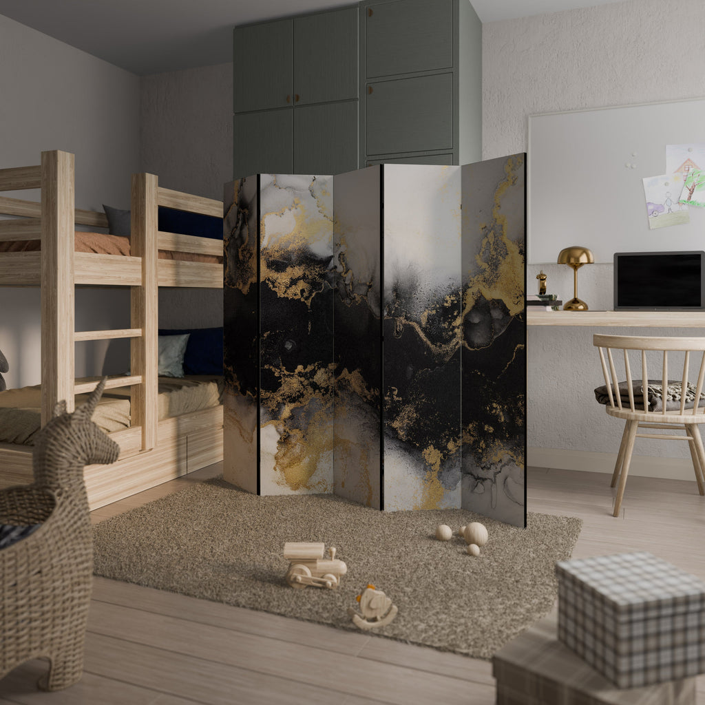 Paravent décoratif à 5 panneaux MARBLE OF TOMMORROW