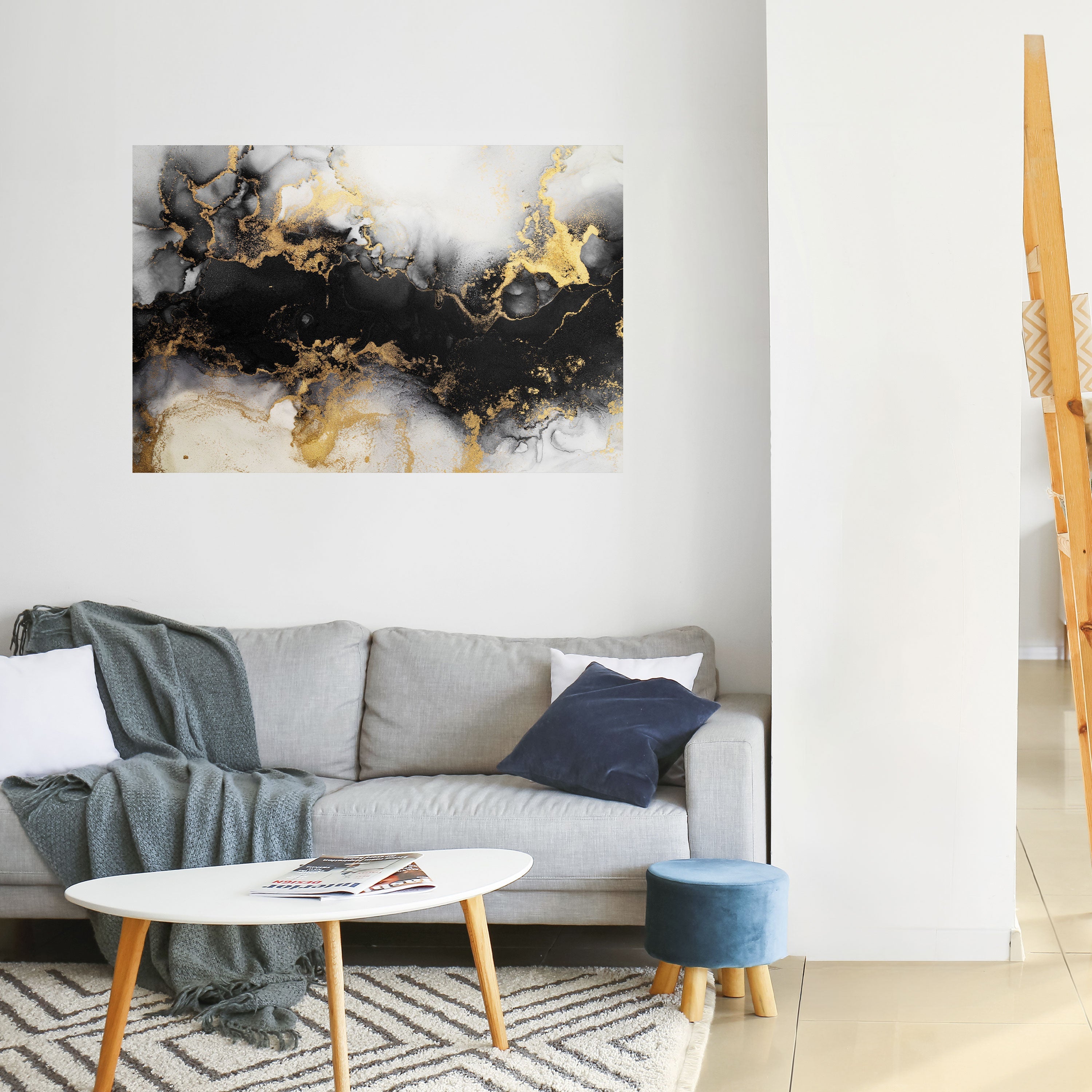 Affiche horizontale autocollante MARBRE DE DEMAIN