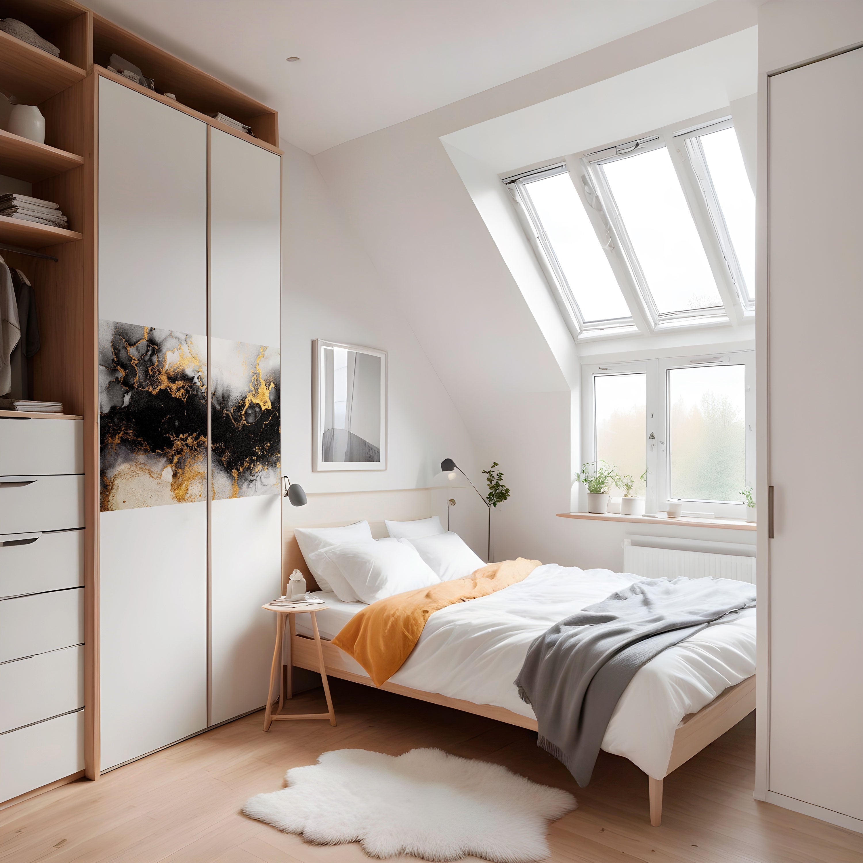 Affiche horizontale autocollante MARBRE DE DEMAIN