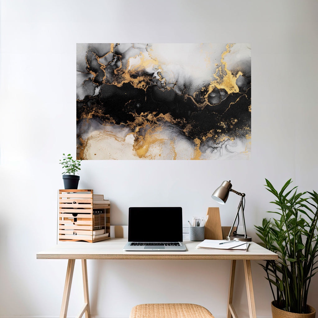 Affiche horizontale autocollante MARBRE DE DEMAIN