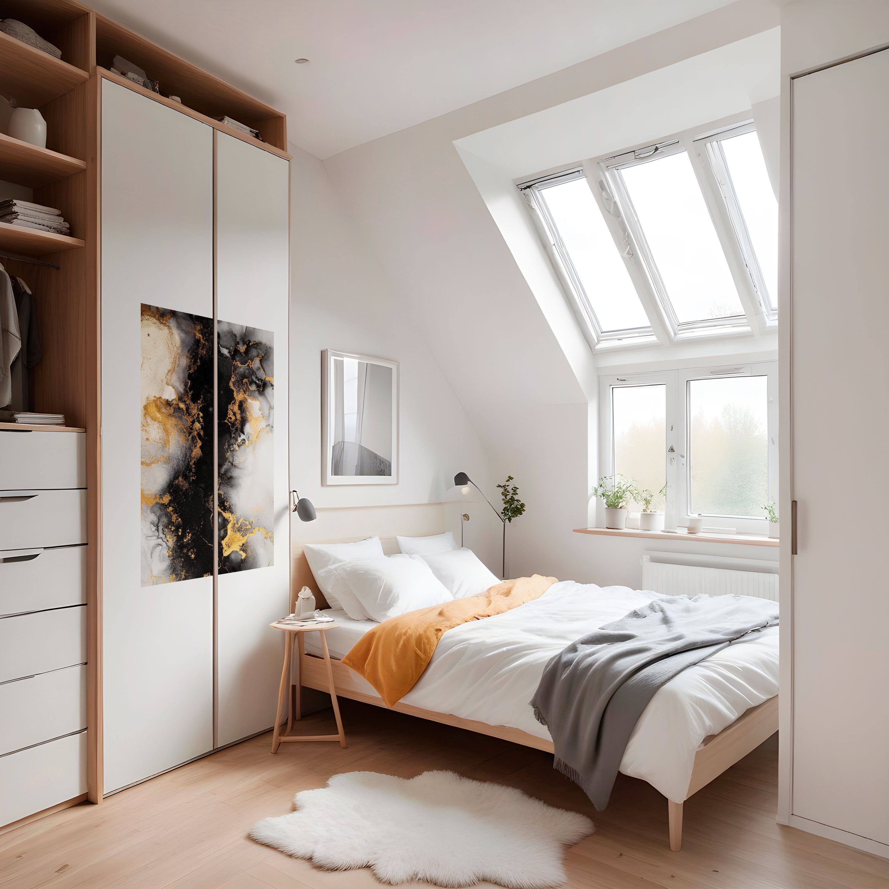 Affiche verticale autocollante MARBRE DE DEMAIN