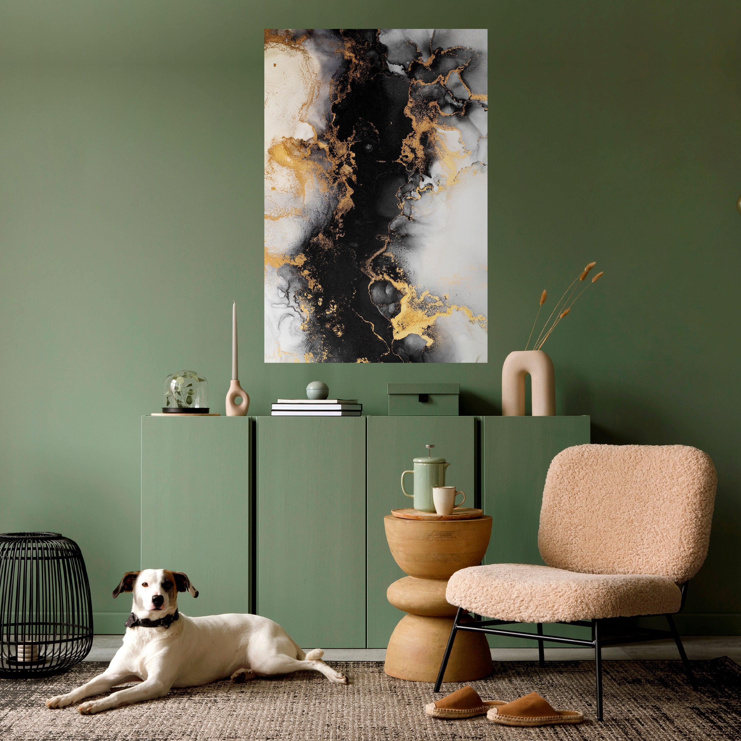 Affiche verticale autocollante MARBRE DE DEMAIN