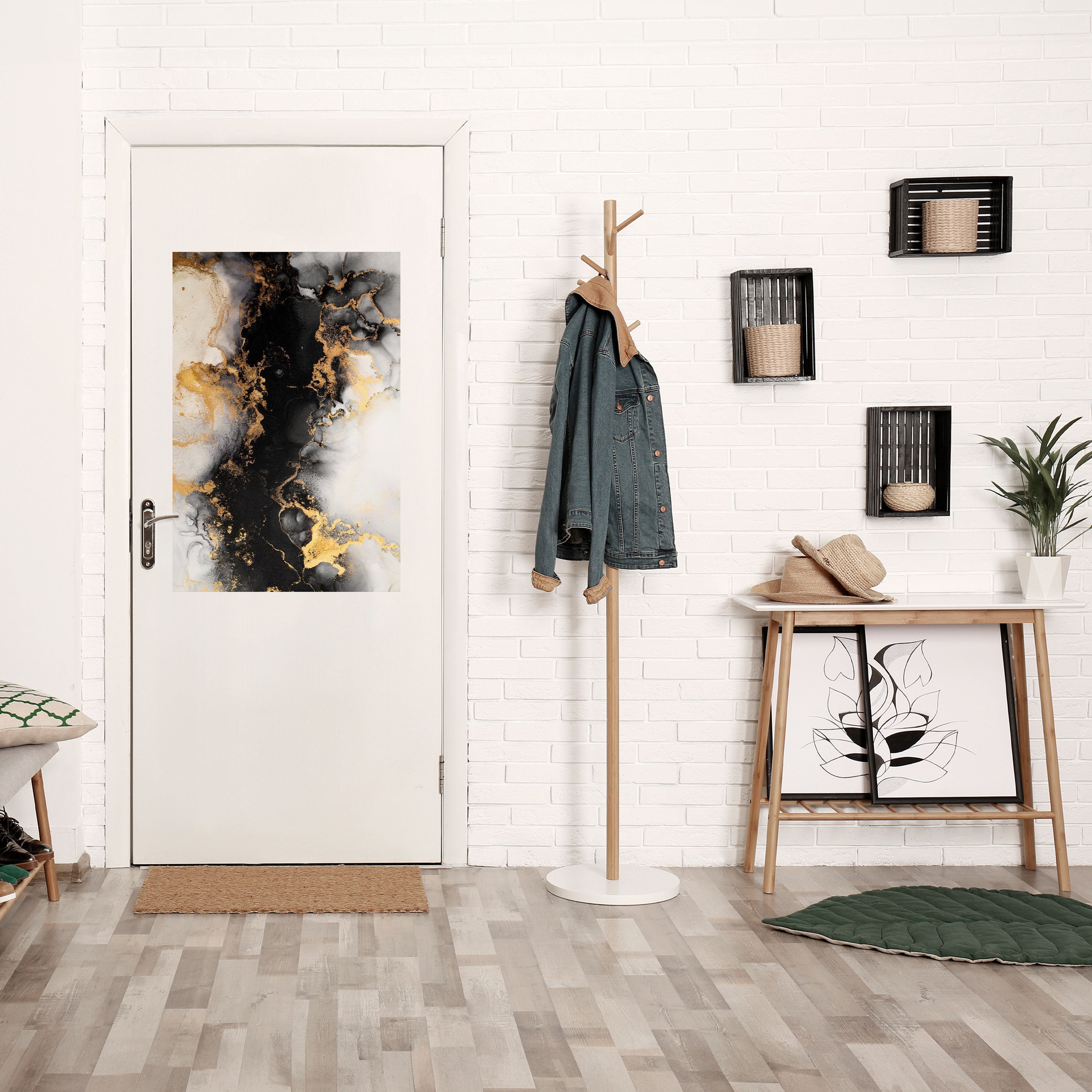 Affiche verticale autocollante MARBRE DE DEMAIN