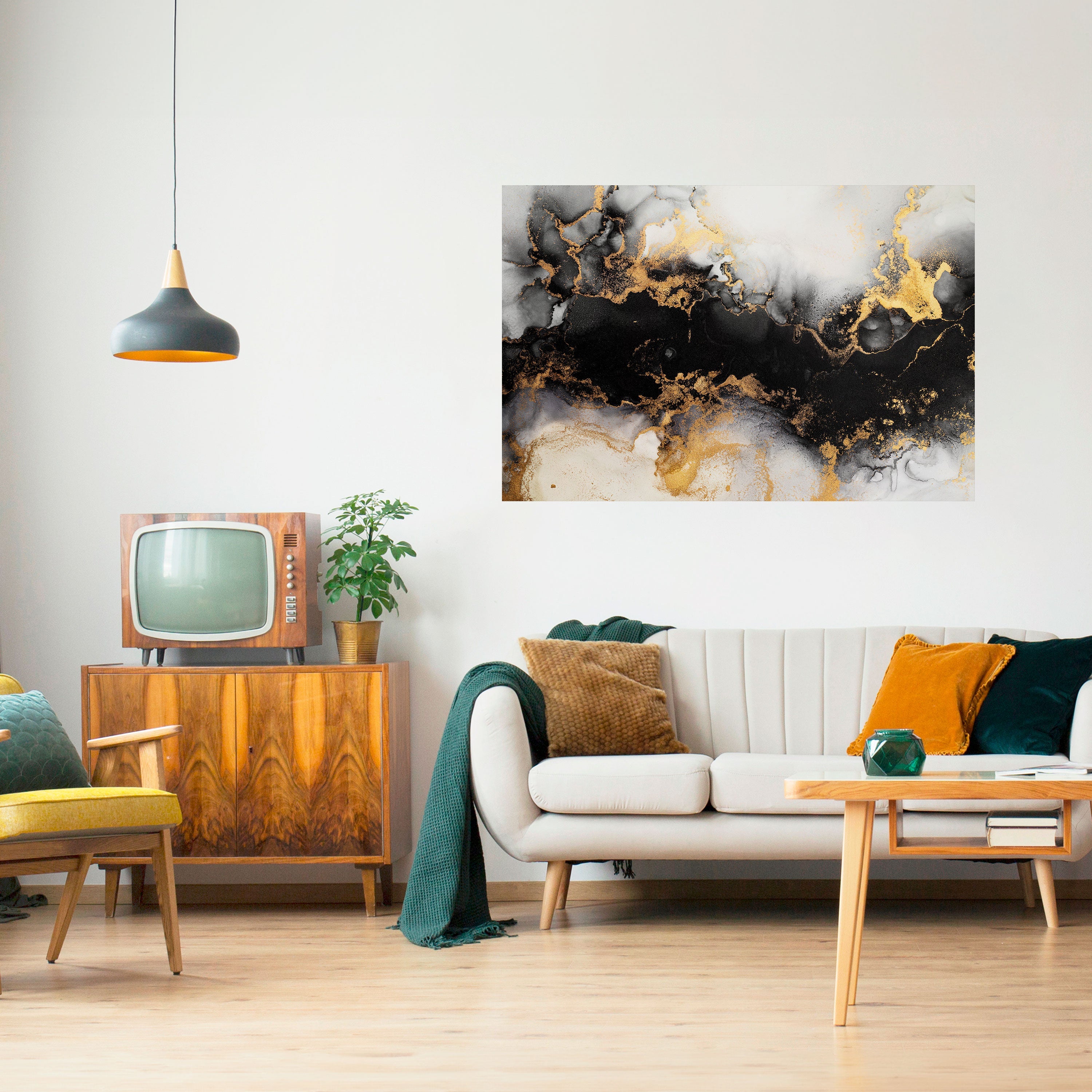 Affiche horizontale autocollante MARBRE DE DEMAIN