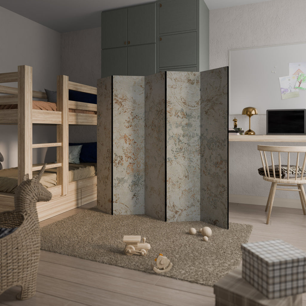 Séparateur de pièce décoratif à 5 panneaux FADED ELEGANCE