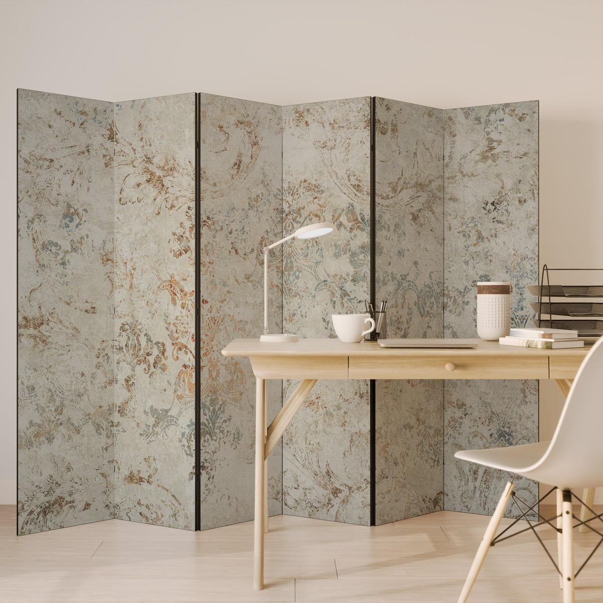 FADED ELEGANCE 6-Panel Room Divider