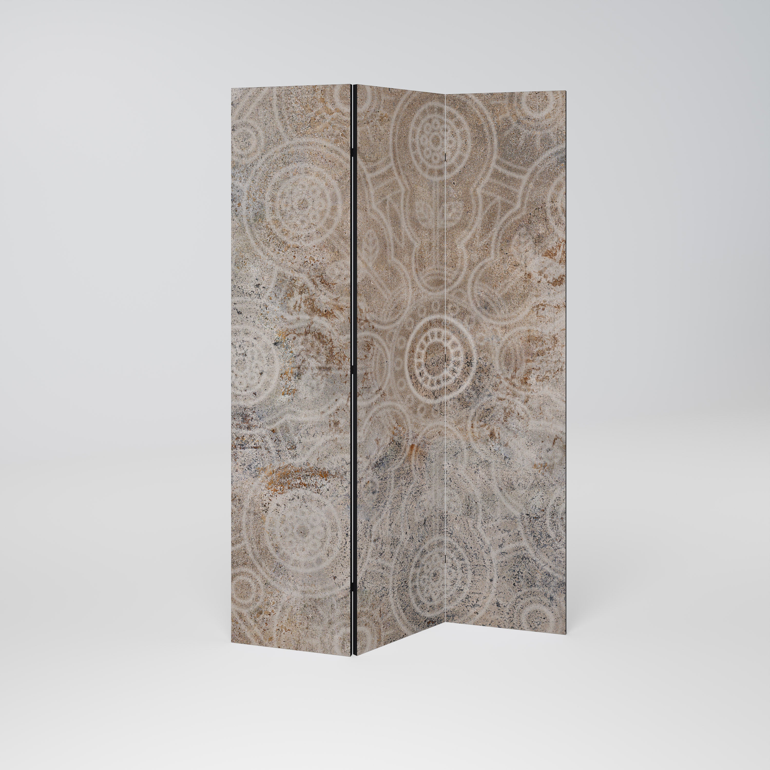 ENIGMATIC PATTERNS 3-Panel Room Divider