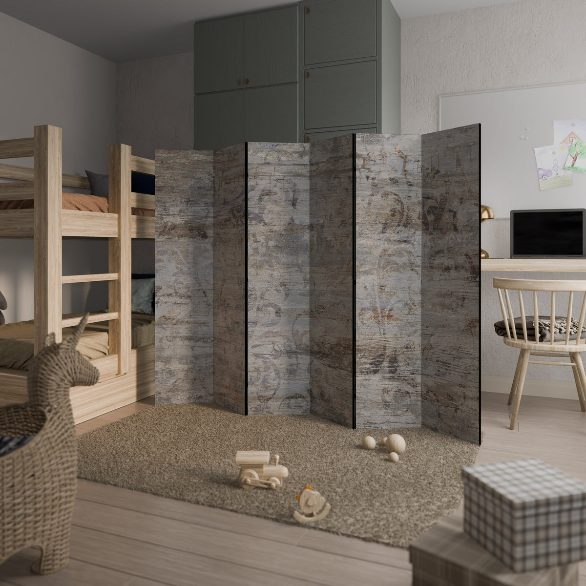 MYSTIC PATINA 6-Panel Room Divider