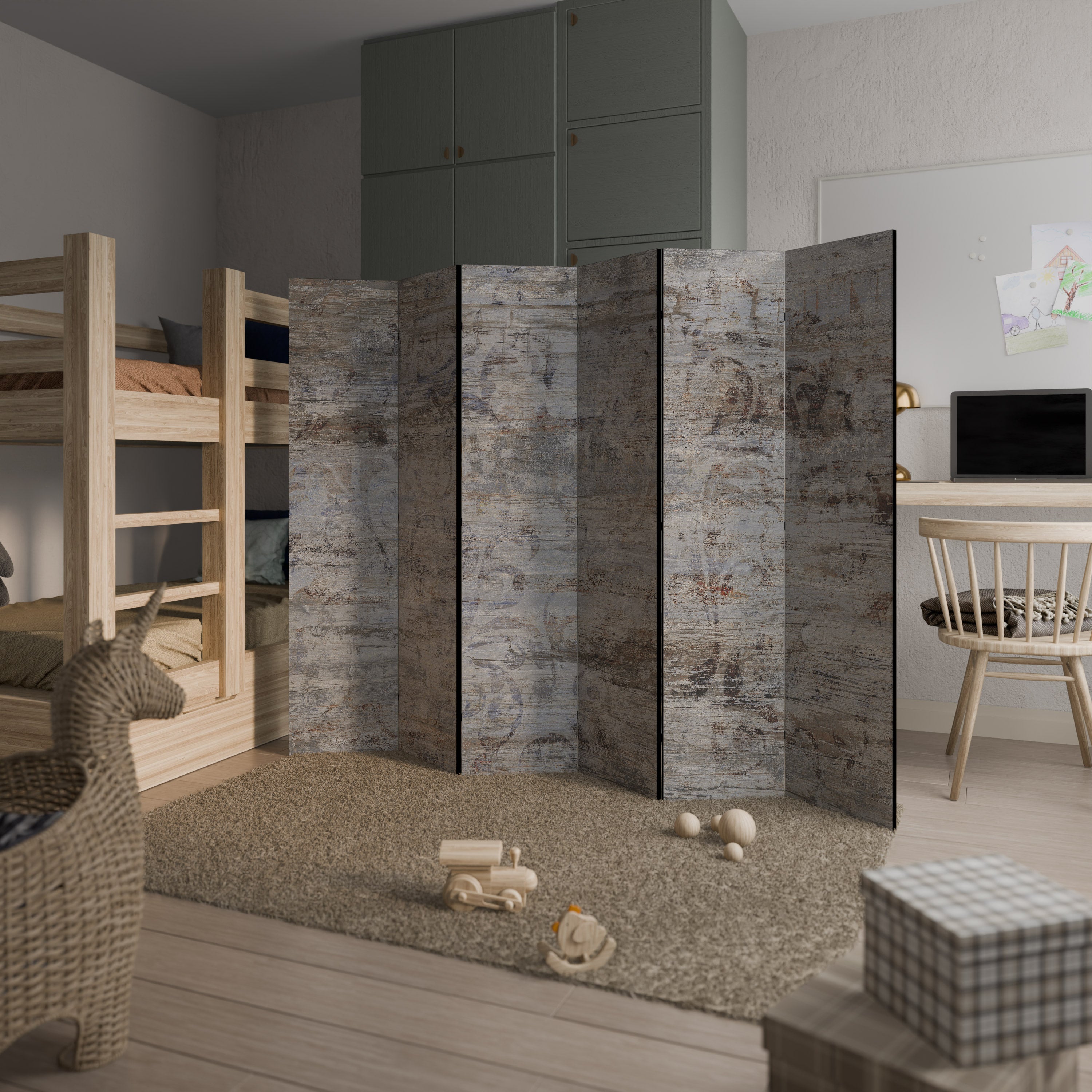 MYSTIC PATINA 6-Panel Room Divider