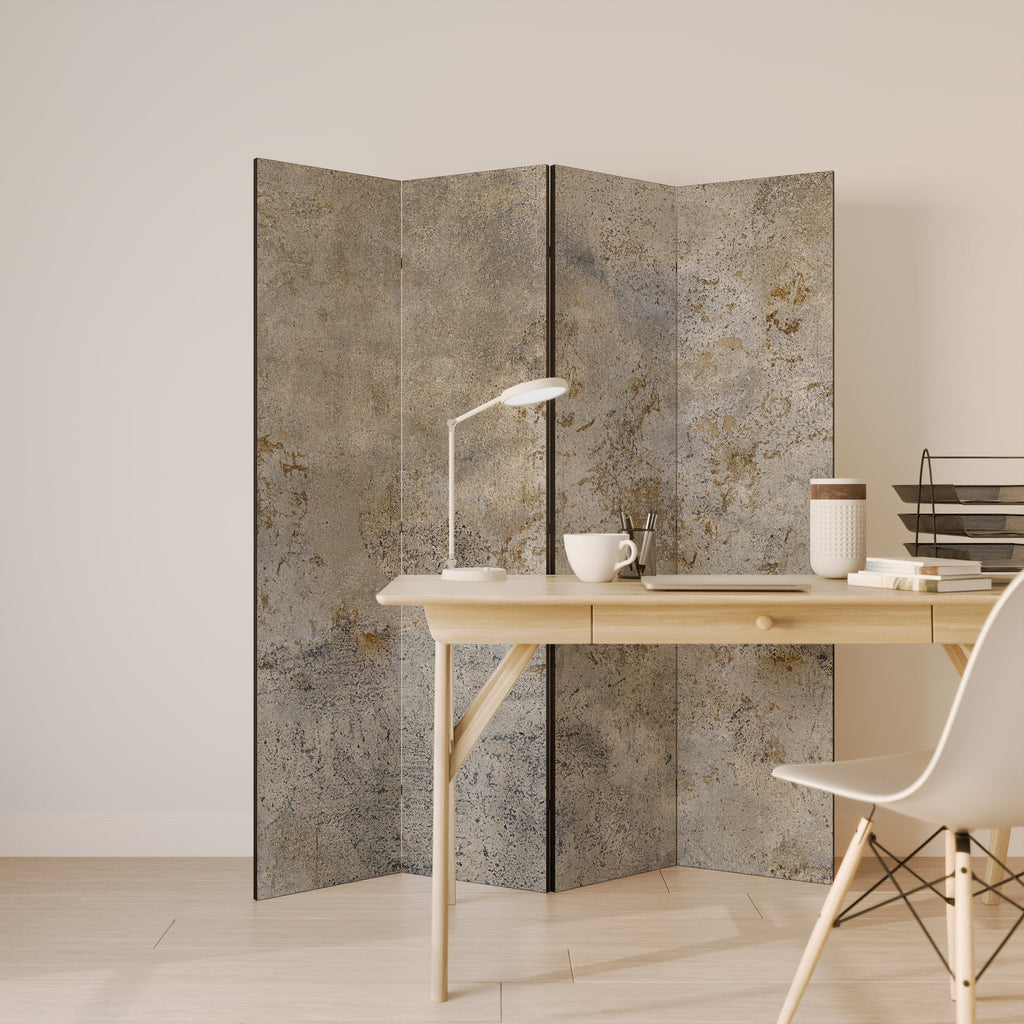 TOILE TERRE ABSTRAITE Paravent décoratif à 4 panneaux