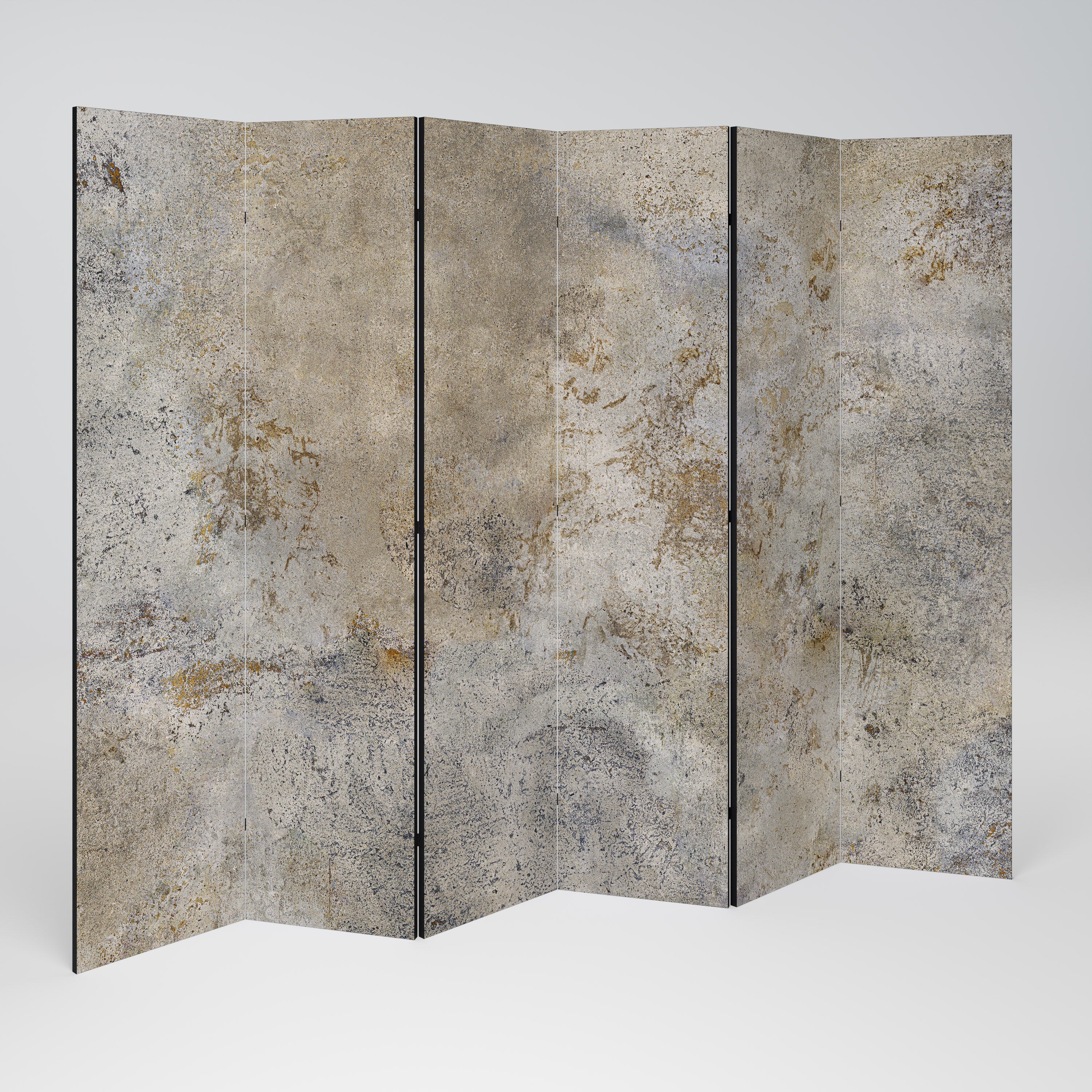 ABSTRACT EARTH CANVAS 6-Panel Room Divider