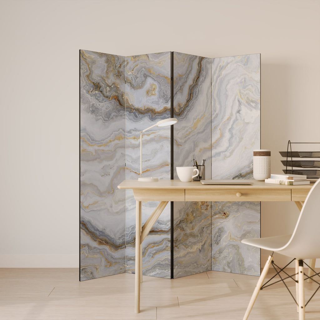 Paravent décoratif à 4 panneaux GOLDEN RIDGES
