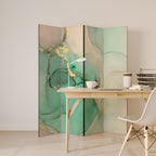 MARBLEIZED MYSTIQUE 4-Panel Room Divider