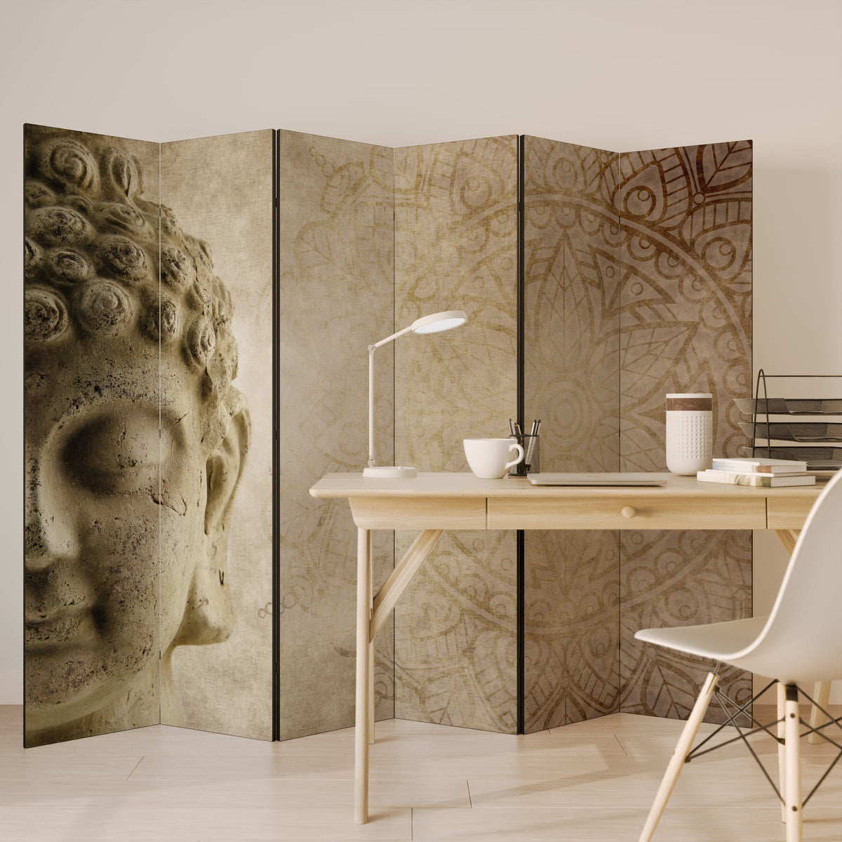MYSTICAL MEDITATION SCENE 6-Panel Room Divider