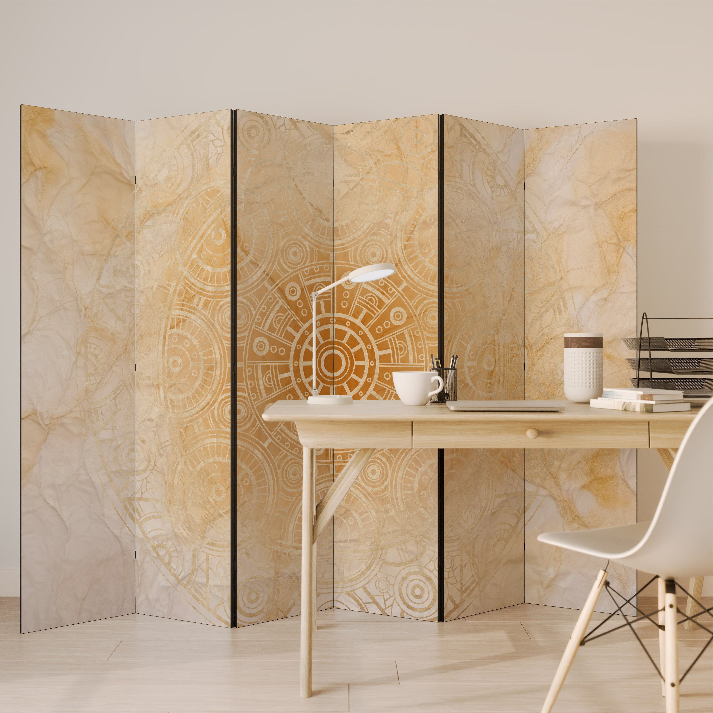 Séparateur de pièce décoratif à 6 panneaux UNTOLD MYSTERIES