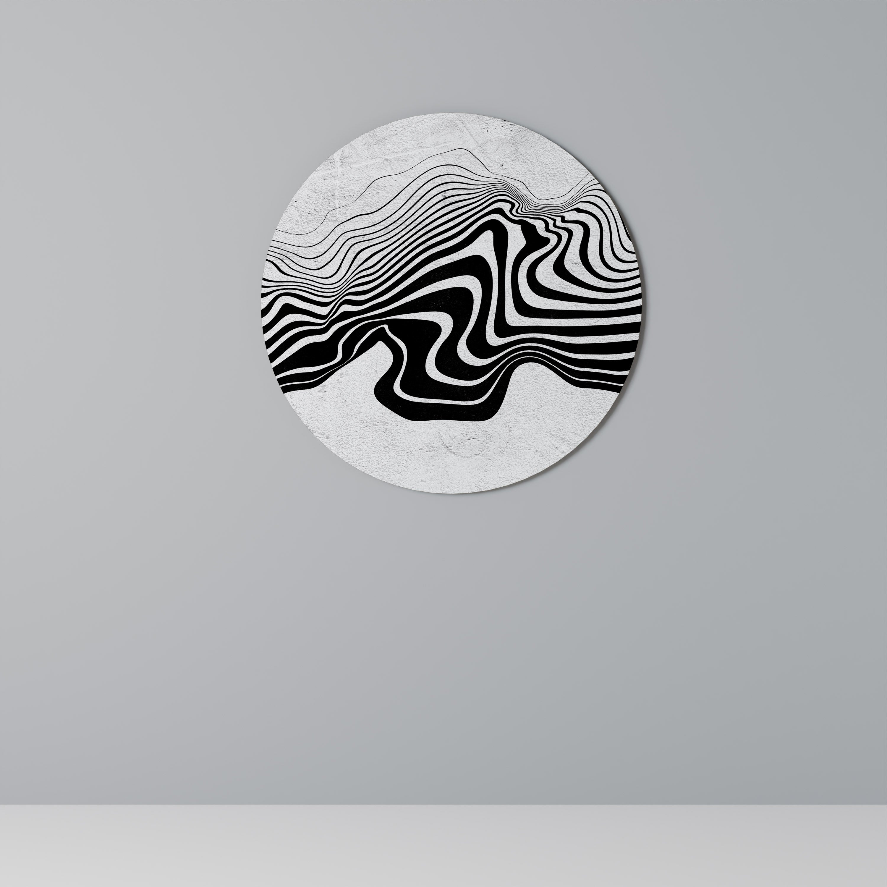 Décoration murale ronde MONOCHROME MIRAGE