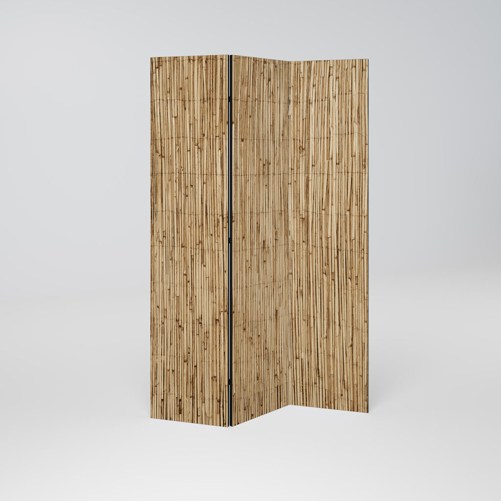 STRAW BOUND DELIGHT 3-Panel Room Divider