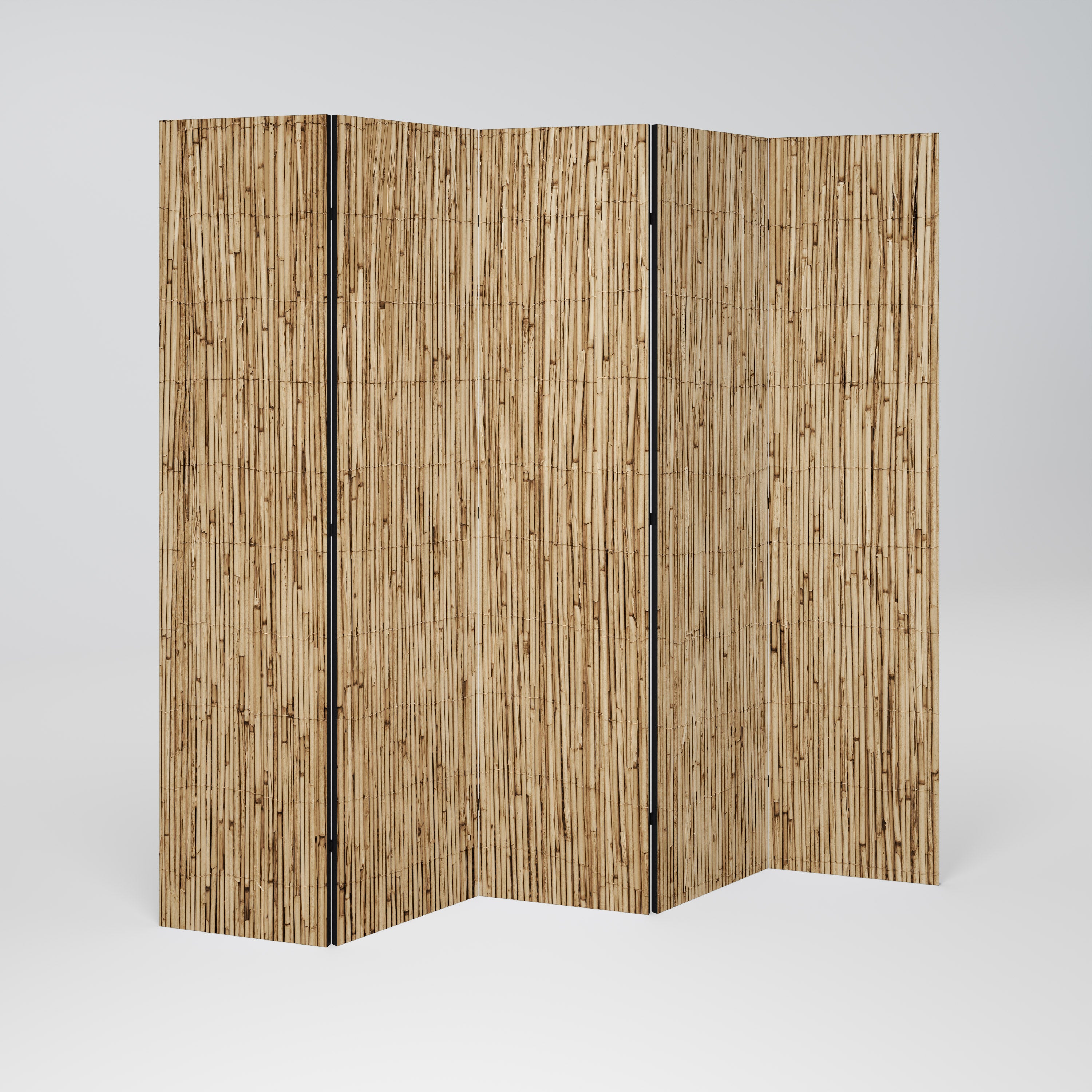 STRAW BOUND DELIGHT 5-Panel Room Divider