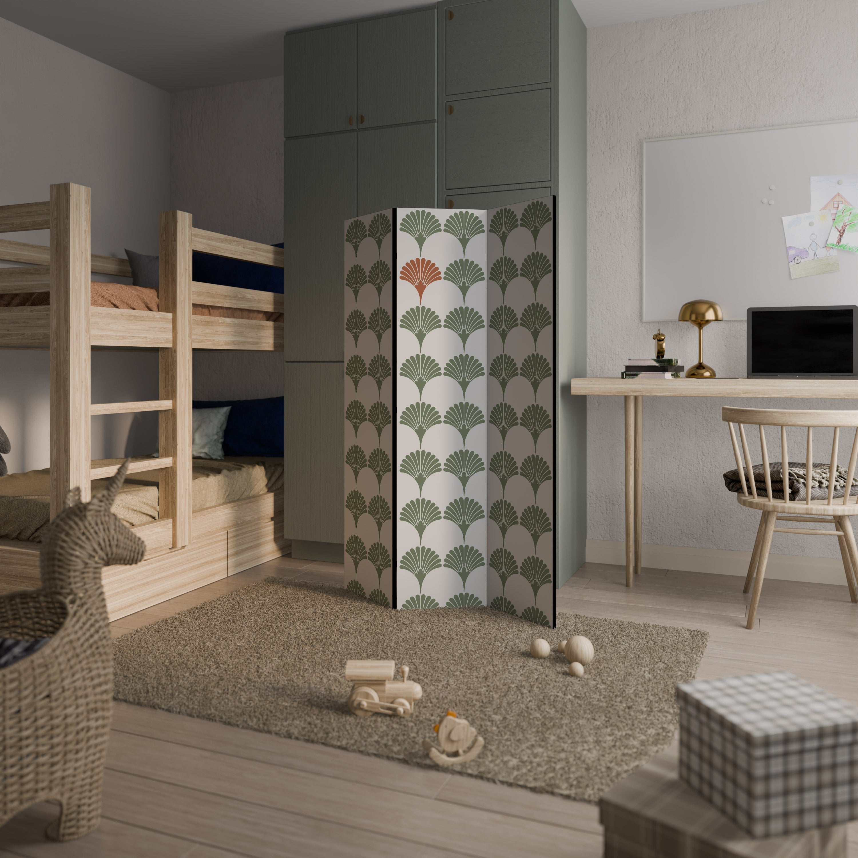 VIVID VALOR 3-Panel Room Divider