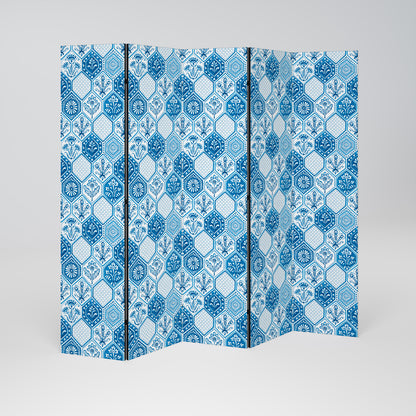 AQUATIC HEXAGON DREAM 5-Panel Room Divider
