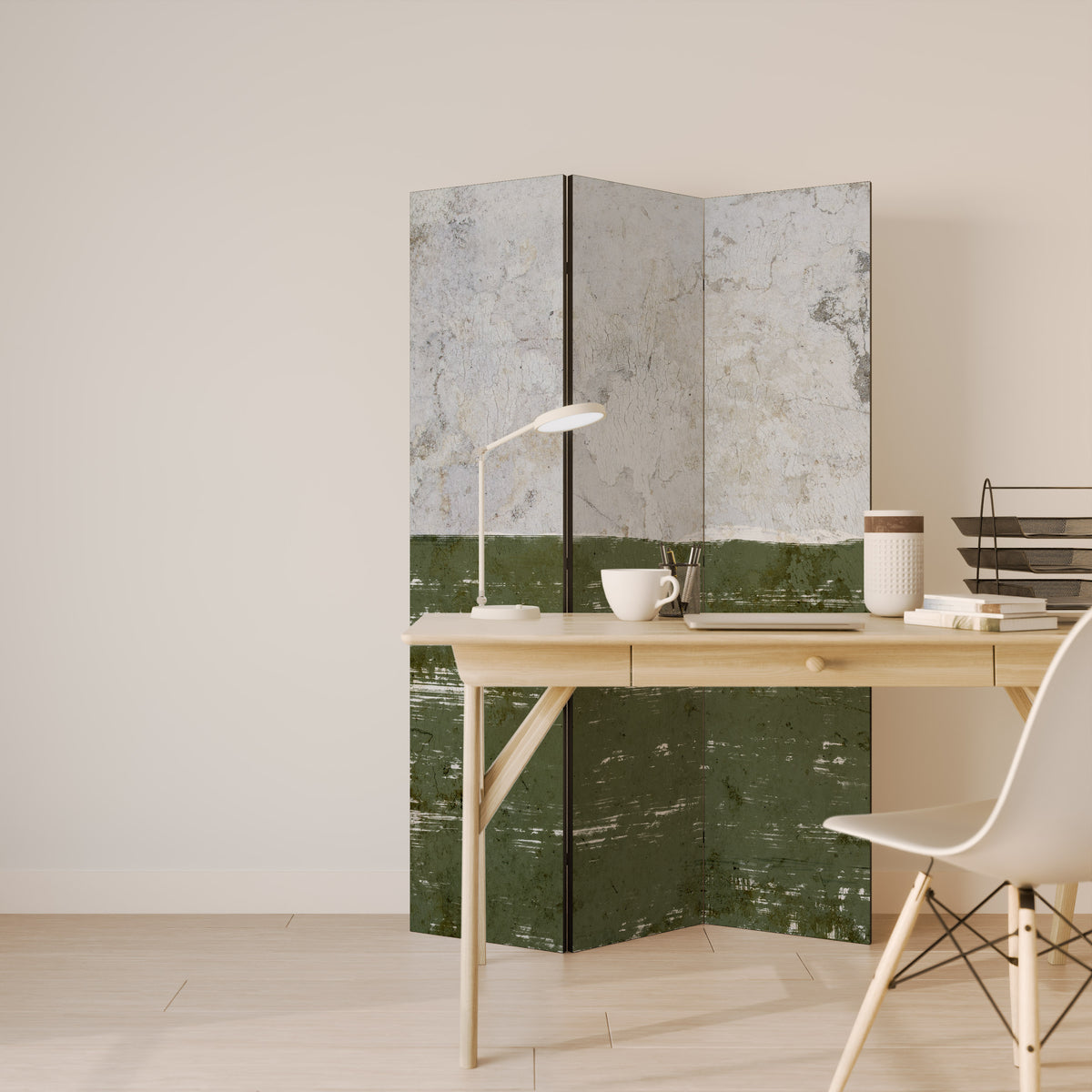 RUSTIC RADIANCE ASSEMBLED 3-Panel Room Divider