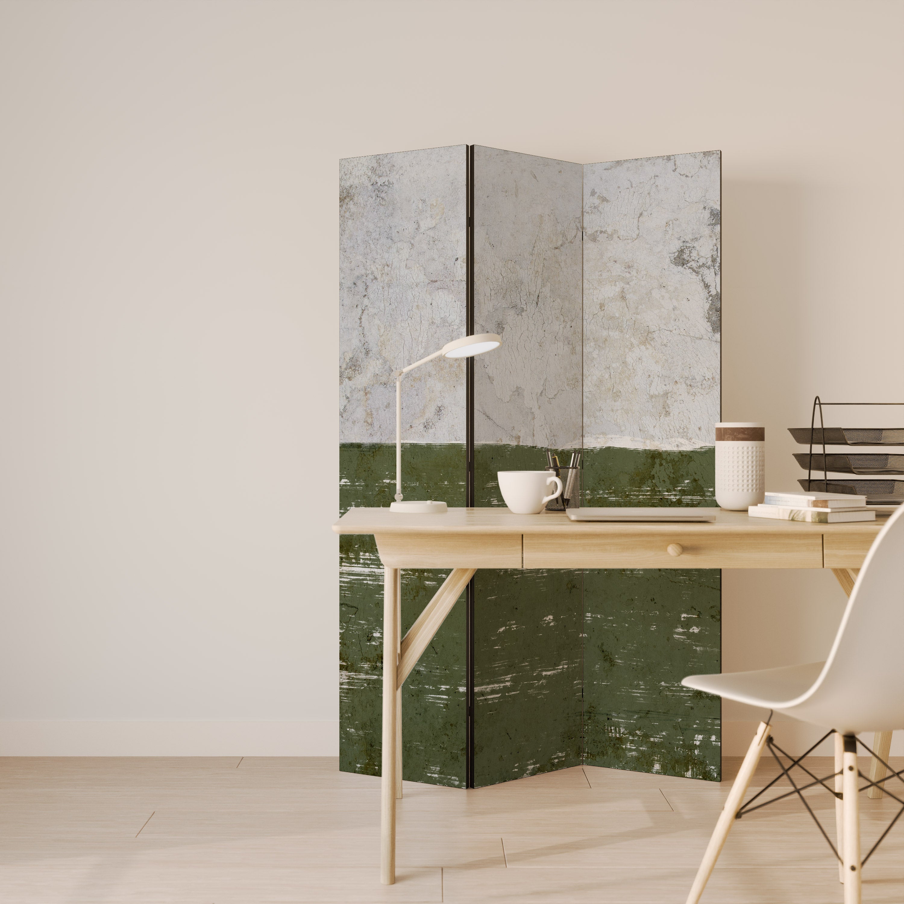 RUSTIC RADIANCE ASSEMBLED 3-Panel Room Divider