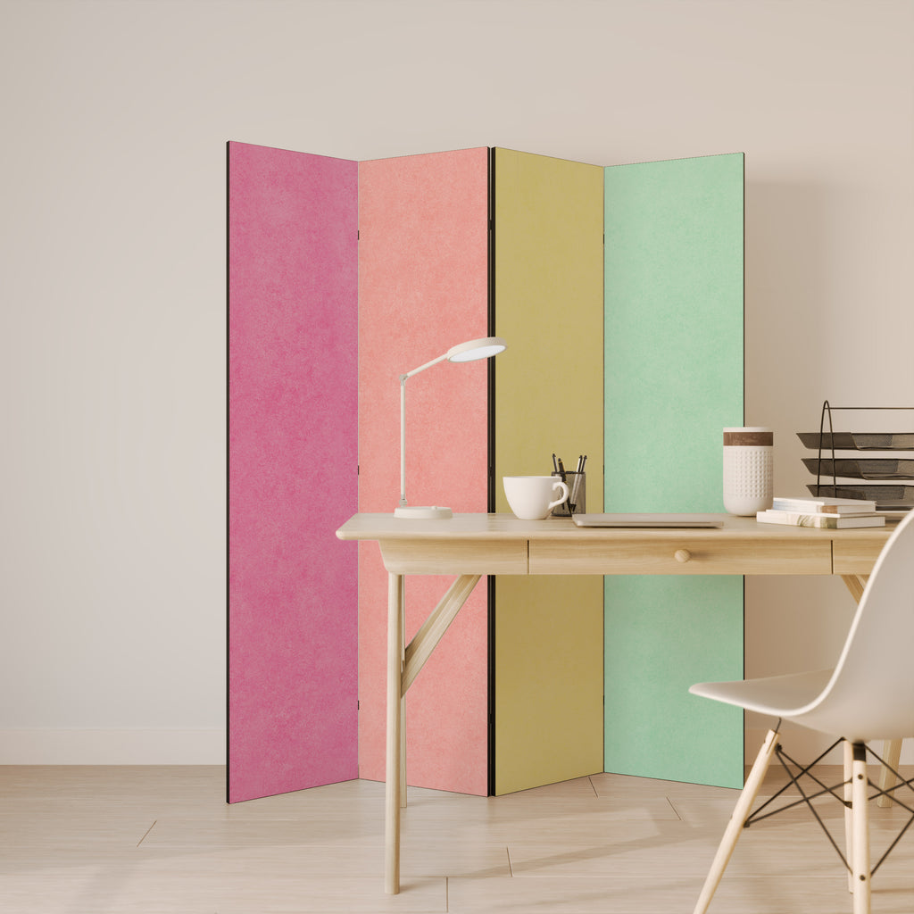LIKE A ROLLING SHADE 4-Panel Room Divider