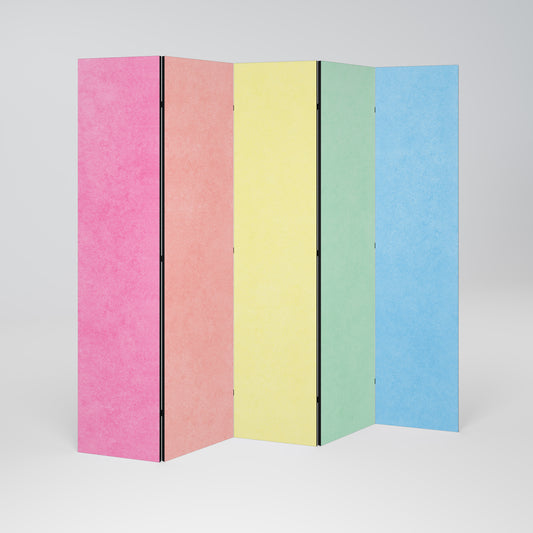 LIKE A ROLLING SHADE 5-Panel Room Divider
