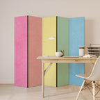 LIKE A ROLLING SHADE 5-Panel Room Divider