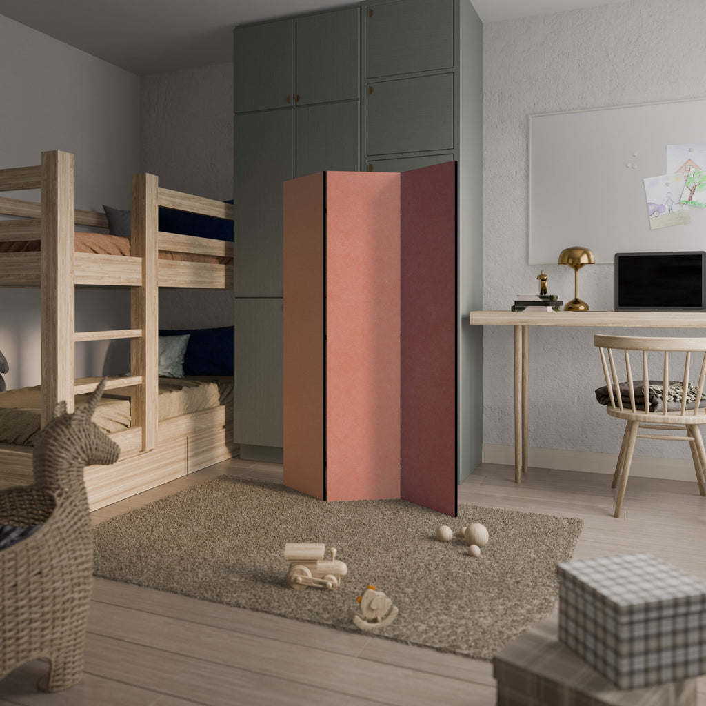 Paravent décoratif à 3 panneaux « Smells Like Pink Spirit »