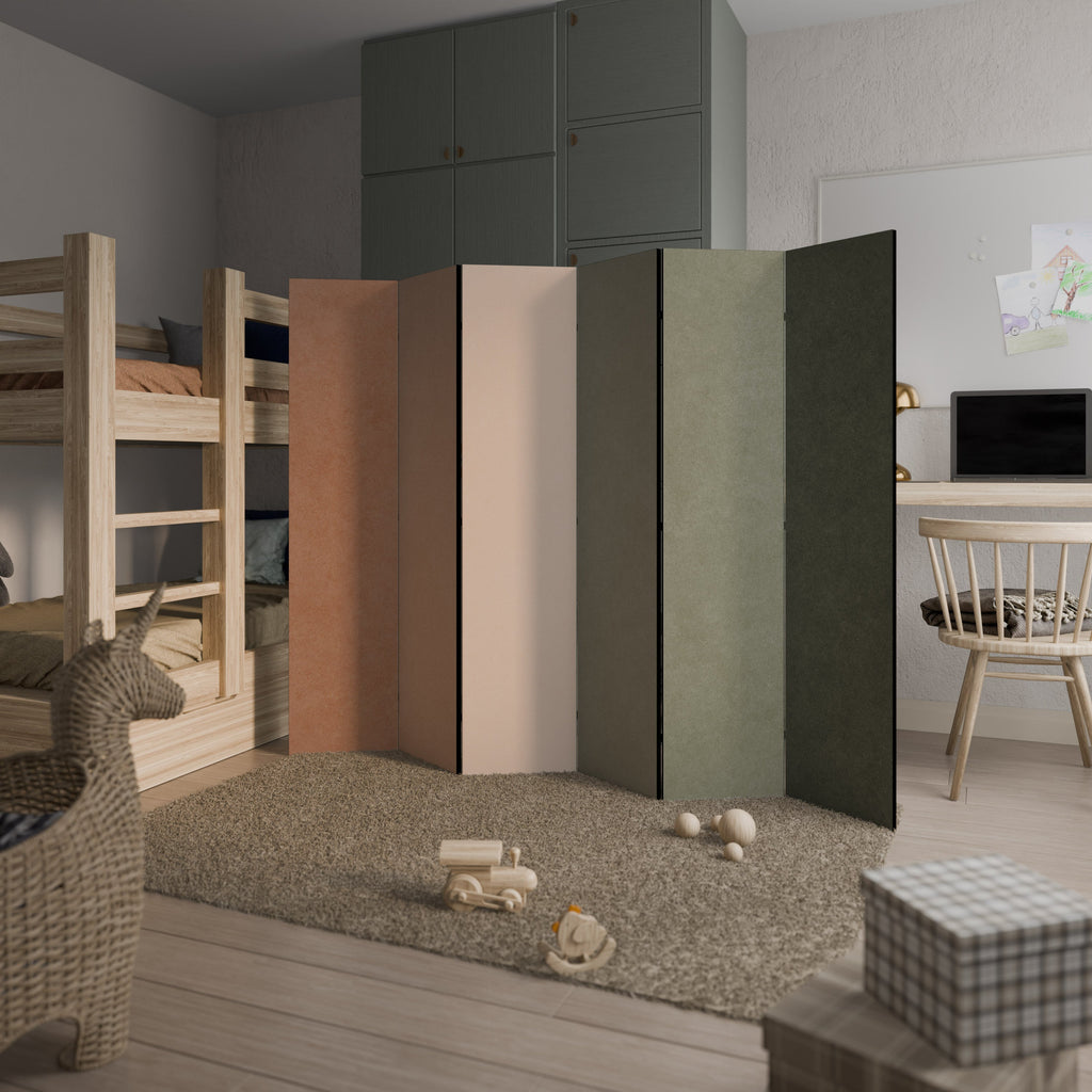 Séparateur de pièce décoratif à 6 panneaux GANGNAM AVOCADO