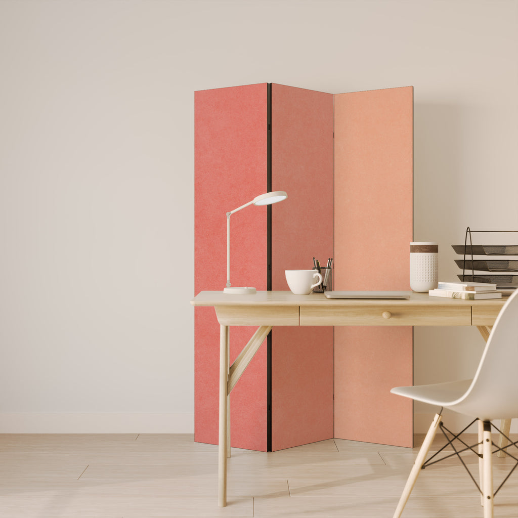 PEACH OF MY HEART 3-Panel Room Divider