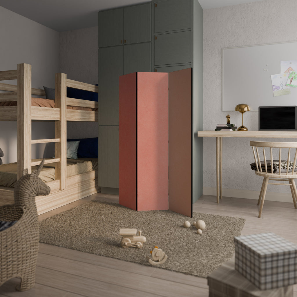 Séparateur de pièce décoratif à 3 panneaux PEACH OF MY HEART