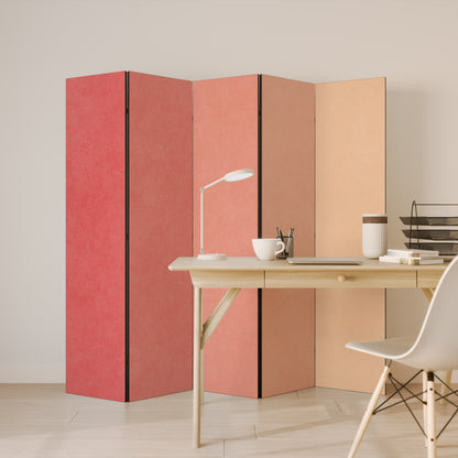 PEACH OF MY HEART 5-Panel Room Divider