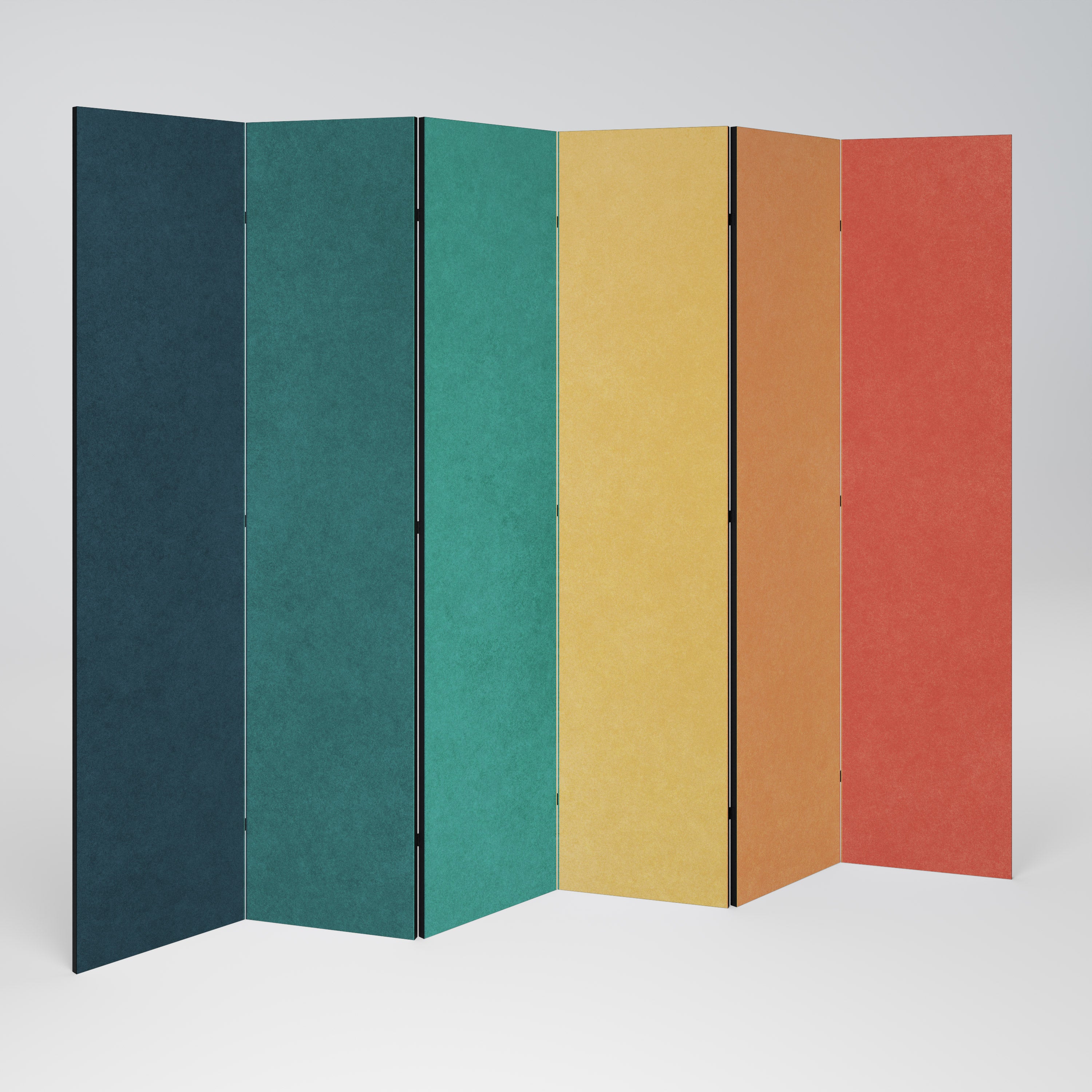VIVA LA COLOR 6-Panel Room Divider