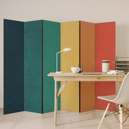VIVA LA COLOR 6-Panel Room Divider